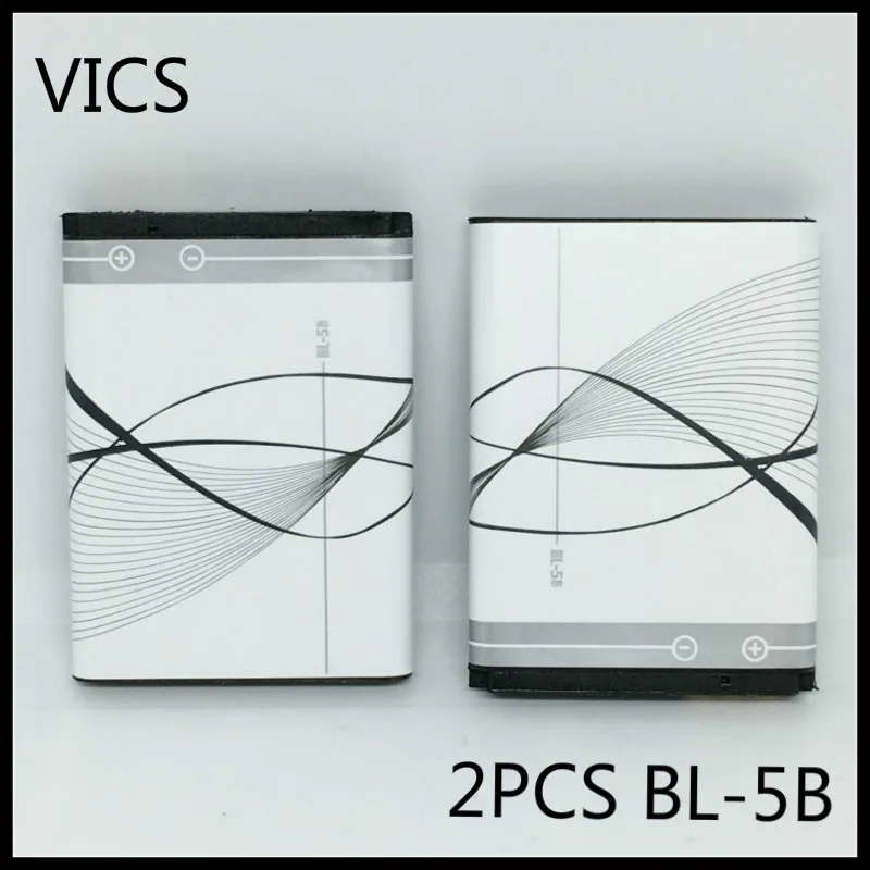 VIC 2 шт./лот акумуляторная батарея BL 5B для NOKIA 5300 5320 6120c 7360 6120ci 3220 3230 5070