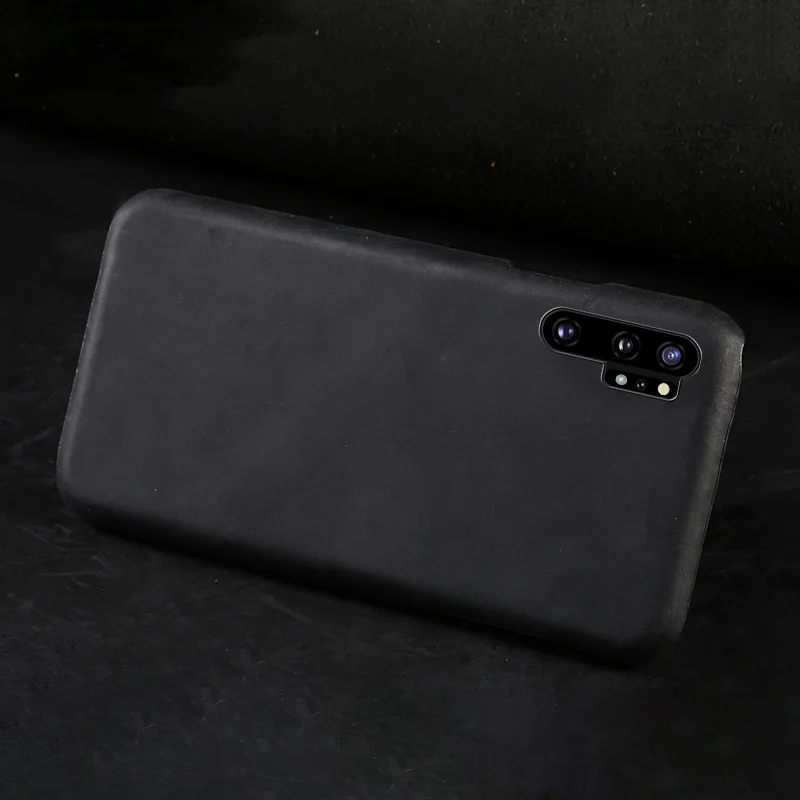 Черный Натуральная подтягивание кожи чехол для телефона для samsung galaxy Note 10 10 Pro A50 A70 A10 A30 A40 A8 A9 S10 S7 S8 S9 плюс Чехол - Цвет: Черный