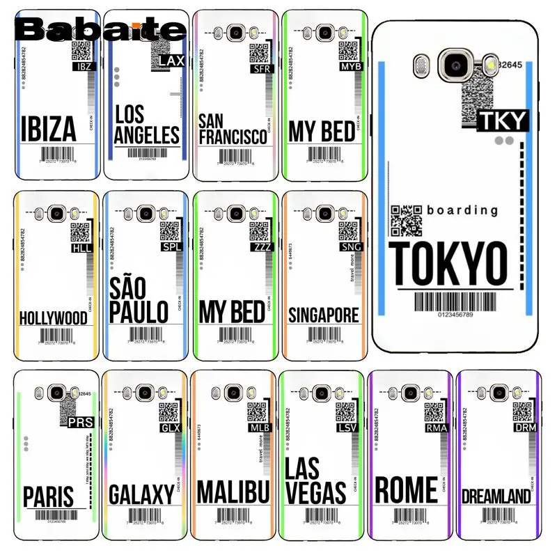 Мягкий телефонный чехол Babaite с изображением летающего билета для Samsung Galaxy J7 J6 J8 J4