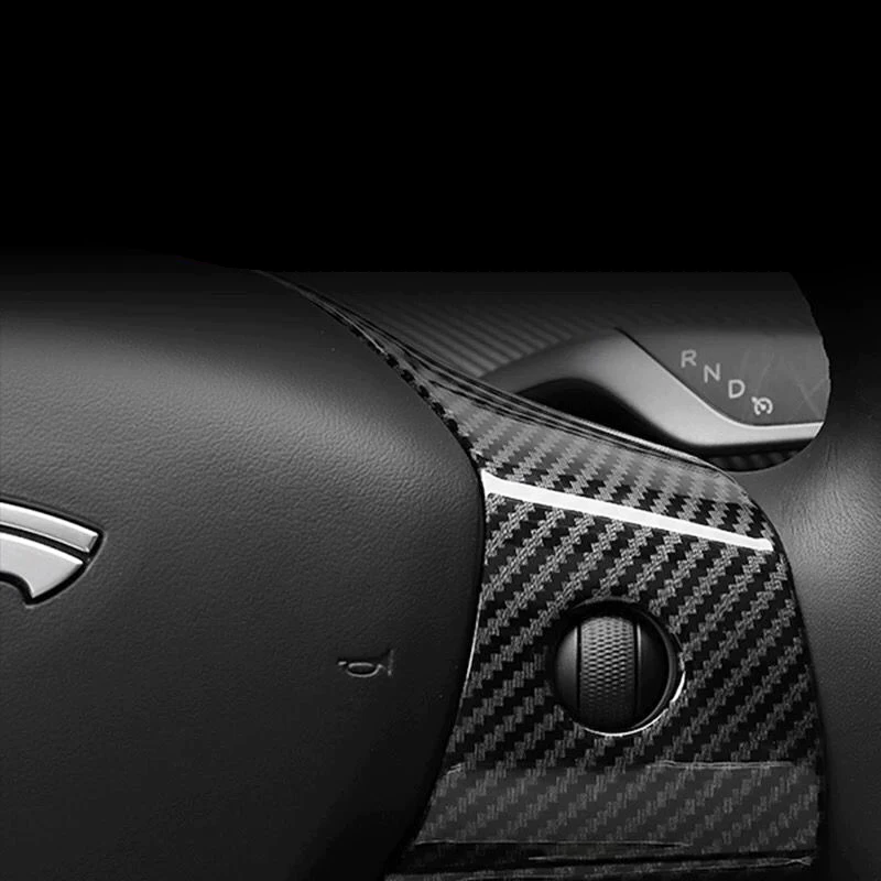 Автомобильный декоративный стикер для интерьера Tesla модель 3 Y рулевого колеса