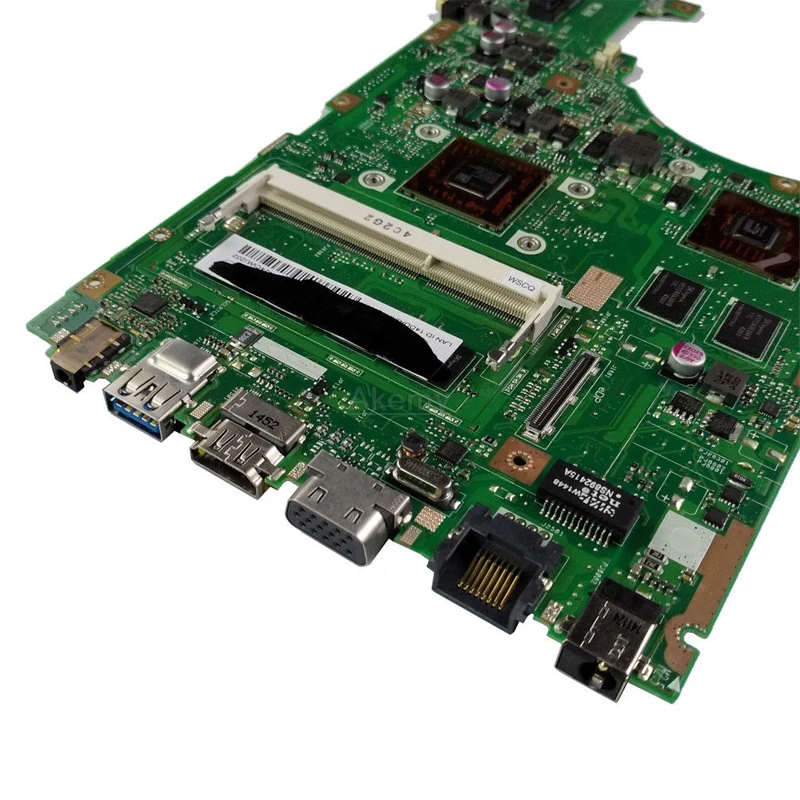 

X455WE laptop motherboard For Asus X455W X455WE X454W X454WE Mainboard 100% test 4GB RAM A4-6100 CPU