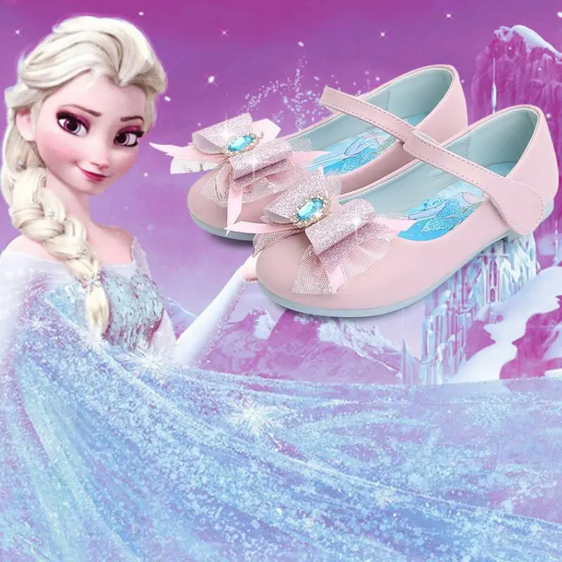 Disney бренд Хрустальные туфли Золушки детская обувь принцессы лакированные