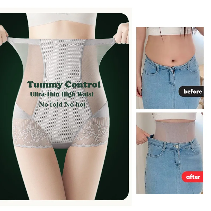 

Women's Lingerie High Waist Trainer Abdomen Control Brief Woman Tummy Slim Panties Shapewear Underwear Female Summer Body Shaper
