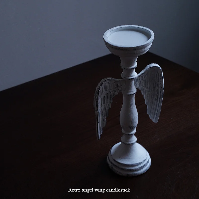 Скандинавский подсвечник в виде ангела Рождественский романтический стиле