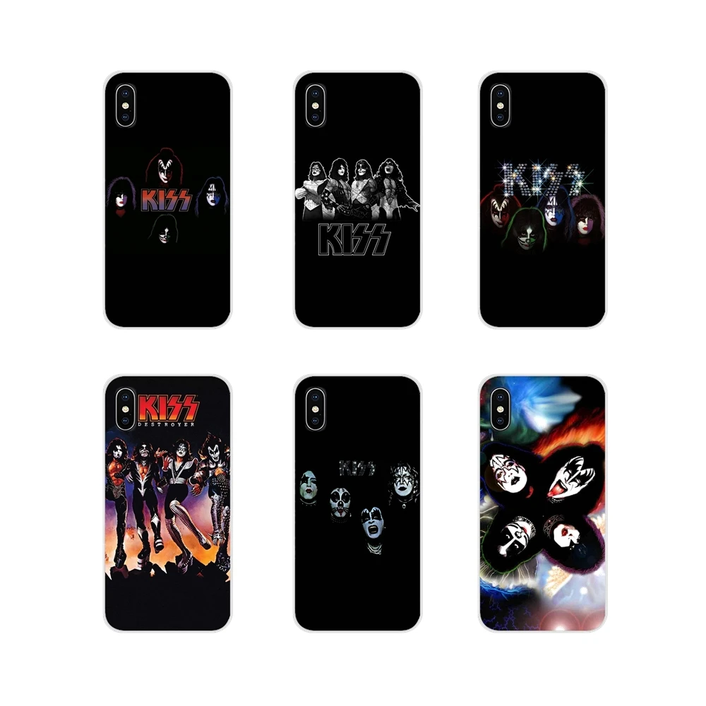 Для Samsung Galaxy A3 A5 A7 A9 A8 Star A6 Plus 2018 2015 2016 2017 KISS Heavy Rock Band аксессуары с логотипом чехлы