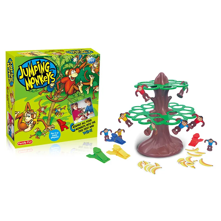 

Hot Sale Board Games for Children Fun Board Game Happy Jumping Monkey Flipping Monkey Family Party Game for Ages 5 and Up
