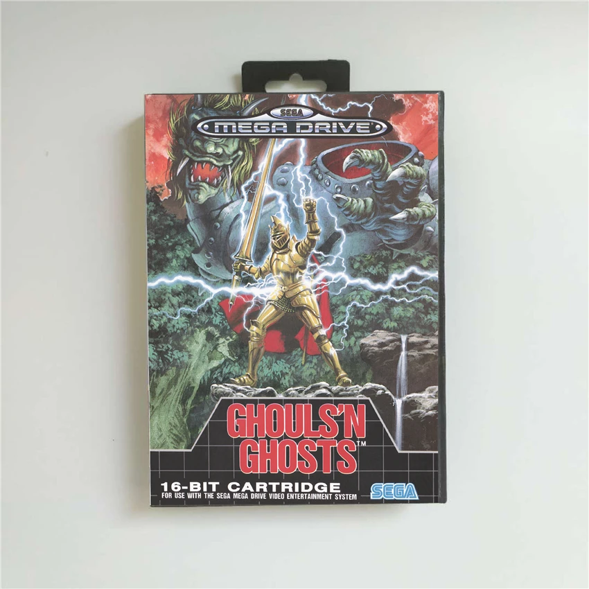 Ghouls 'N Ghosts евро чехол с розничной коробкой 16 бит MD игровая карта для Sega Megadrive Genesis