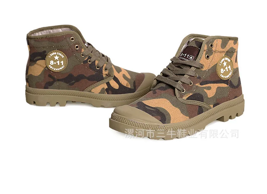 Камуфляж Охота обувь для костюмированной вечеринки Ботинки Мужские камуфляжные