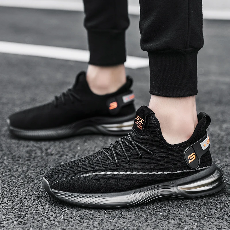 Мужские кроссовки для бега дышащие Повседневные Удобные амортизирующие модные