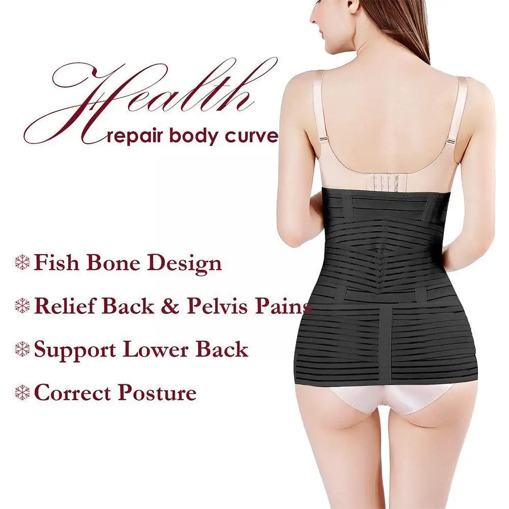 

Послеродовой пояс для живота свободного размера, модный пояс для талии, многофункциональная одежда, сексуальный маленький X3C0