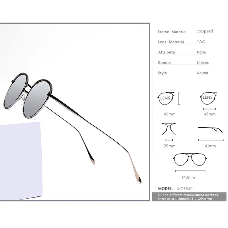 

Senta Luxury Women Sunglasses Polarized Sun Glasses For Girls Round 3 Colors Alloy Vintage Classical De Sol Mujer Retro MZ3649