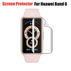 Защитная пленка для Huawei Band 6, прозрачная, на весь экран, из мягкого ТПУ