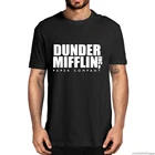 Новинка, Мужская Винтажная Футболка DUNDER MIFFLIN PAPER INC TV Show Summe, смешная уличная одежда, мягкая футболка унисекс
