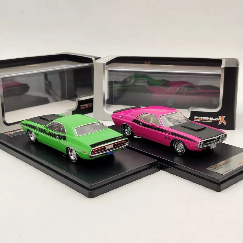 Премиум X 1:43 для Dodge Challenger T/A 1970 розовый/зеленый литье под давлением ограничено| |