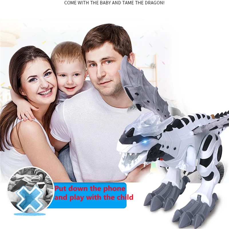 Pulverizador de dinosaurios para ni&ntilde;os, Robot Pterosaurio, Columpio de dibujos animados, modelo de Animal, Dinosaurio inteligente electr&oacute;nico, juguetes de regalo-5