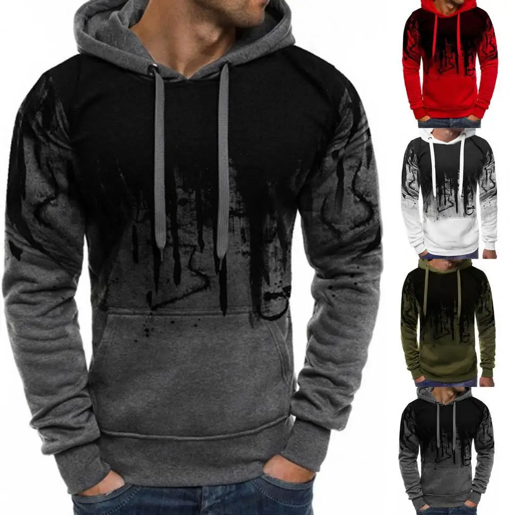 

Coldproof Breathable Hooded Elastic Male Pullover Sweatshirt for School