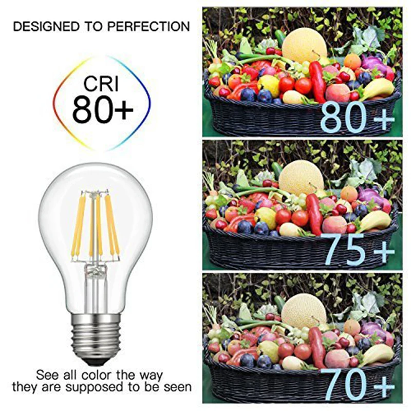 E27 LED Bulb 2W 4W 6W 8W Retro Lamp 220V Vintage G45 A60 Light Ampoule Led Lighting COB Home Decor Warm/White | Лампы и освещение