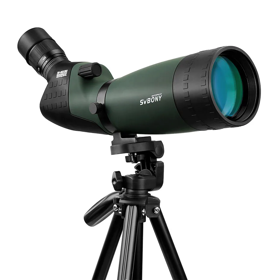 SVBONY SV22 Зрительная труба 20-60x80 BAK4 FMC Водонепроницаемый зум телескоп азот без штатива металлический корпус Высокое качество F9322G
