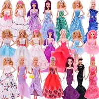 doll clothesaccessories princess dress banquet party beautiful dress embroidery tulle dress for 11 8inch barbiees accessories