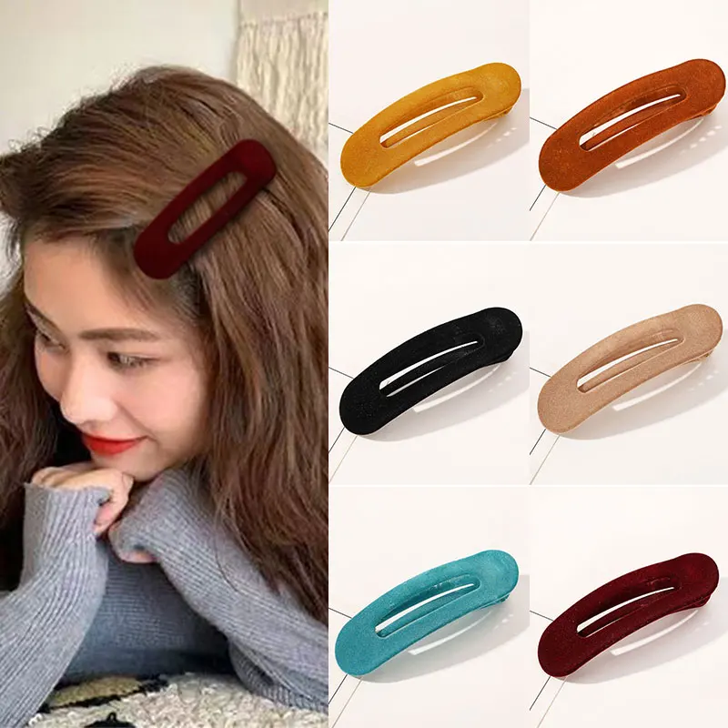 

1Pcs Large Duckbill Clip Geometric Side Clip Women Girls Candy Color Big Hairpin Frosted Hair Clip Barrettes Hair Accessories