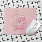 Коврик для мыши молочный розовый персик Kawaii игровой коврик для мыши маленькая геймерская мышь 21*26 см Харадзюку эстетичный офисный декоративный коврик для мыши