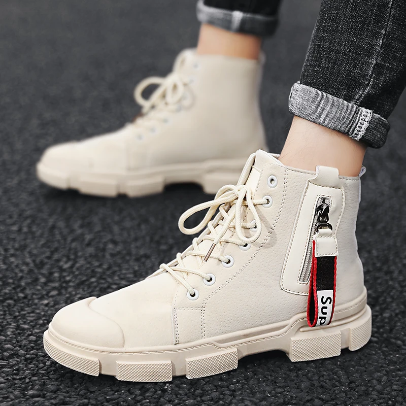 Новинка мужские ботинки резиновые военные до щиколотки кроссовки повседневная