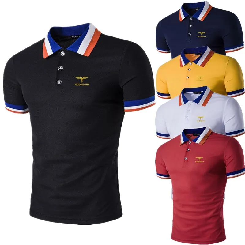 

HDDHDHH New Men's Casual Short Sleeve Polo Shirt