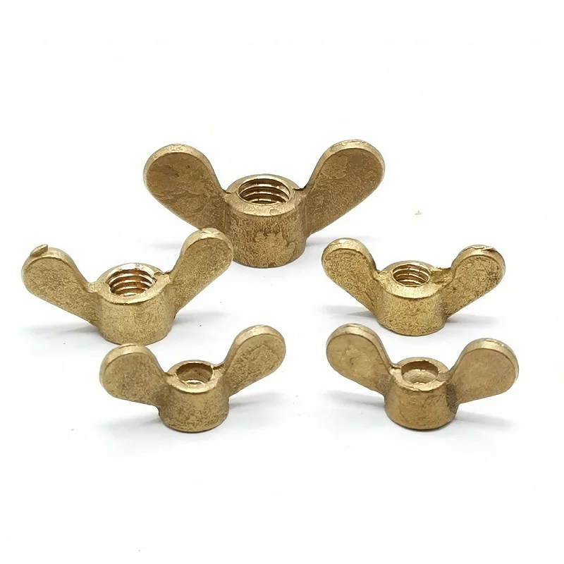 Гайка-бабочка латунная din 315 M4 M5 M6 M8 M10 M12 M14 M16 1-10 шт. |