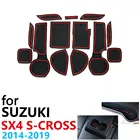 Противоскользящий резиновый коврик для чашек Suzuki SX4 S-Cross 2014  2019 2015 2016 2017 2018 аксессуары коврик для телефона