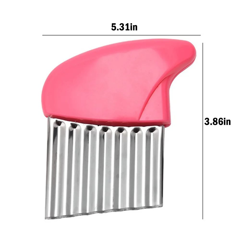 

Stainless Steel Vegetable Carrot Wavy Slicer Potato Chips Corrugated Kitchen Wrinkled French Fries Kitchen Utensil