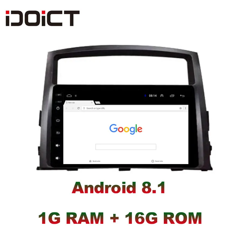 Автомобильный DVD плеер IDOICT Android 8 1 с GPS навигацией мультимедиа для Mitsubishi Pajero V93 V97