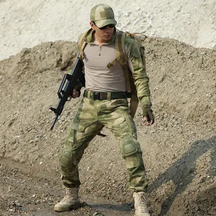 Открытый Камуфляжный костюм для мужчин спецназ тактическая износостойкая