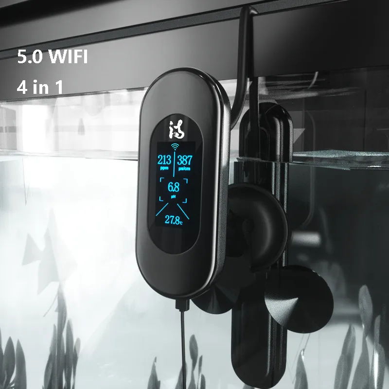 2021 Новый Ibowl WIFI 5 0/5.0Pro 6 в 1 детектор аквариум Цифровой дисплей монитор качества