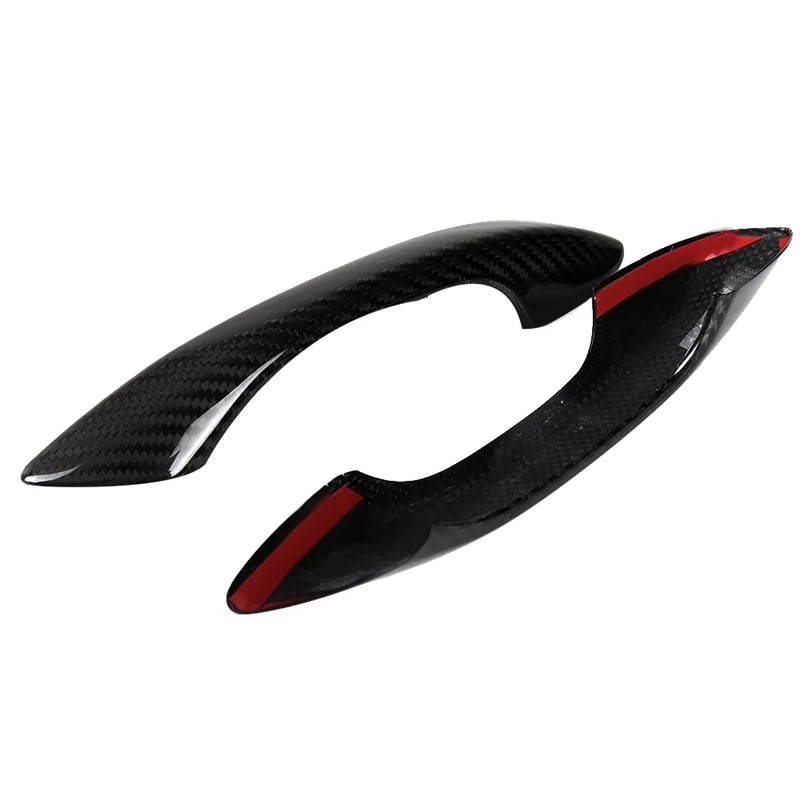 

2Pcs Real Carbon Fiber Car Outer Door Handle Cover Trim for-Porsche 911 Carrera S R Turbo S 2016-2018