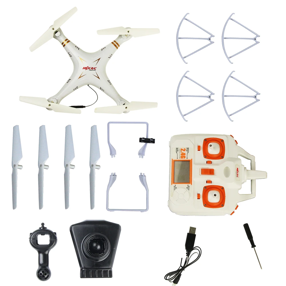 

MJX X705C 2.4G 6-Axis Upgraded RC Quadcopter Drone with HD Camera FPV 3D Rolling Controlled RC Drone Helicopter Toys