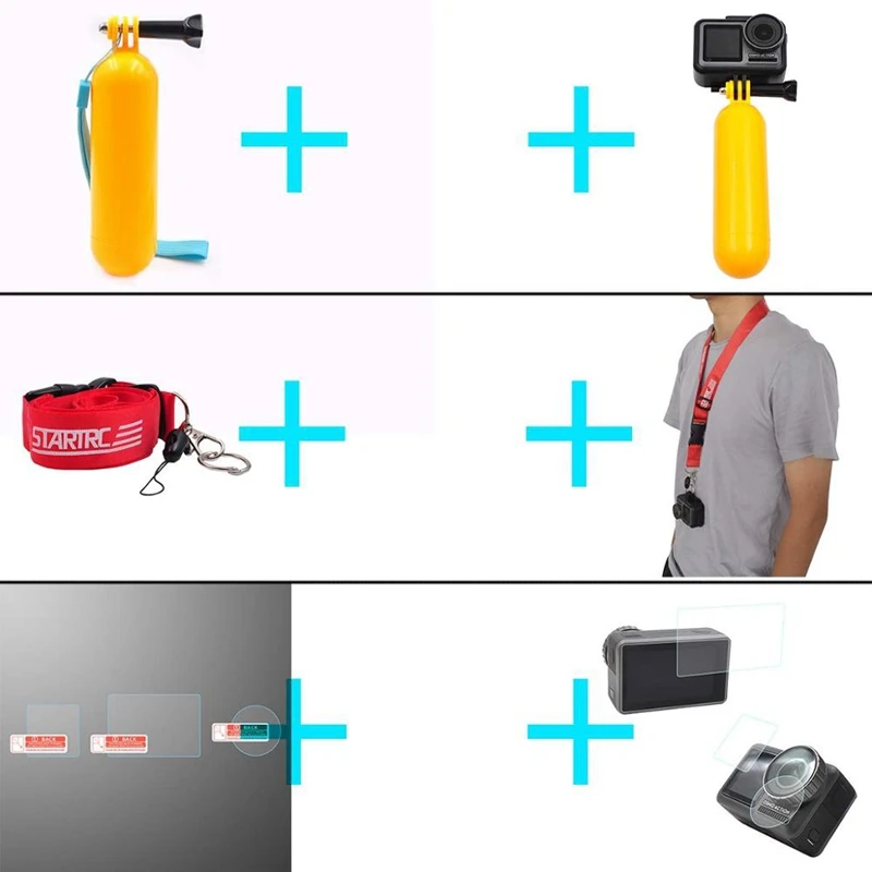 Расширенный комплект для камеры движения Полная серия фитинги Dji Osmo Action |