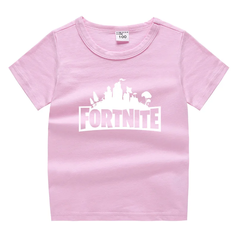 

Fortnite Children's Summer Short-sleeved T-shirt Kids Baby Boy's Bottoming Clothes Tshirt Fashion Cotton Infant Girls Tee Tops