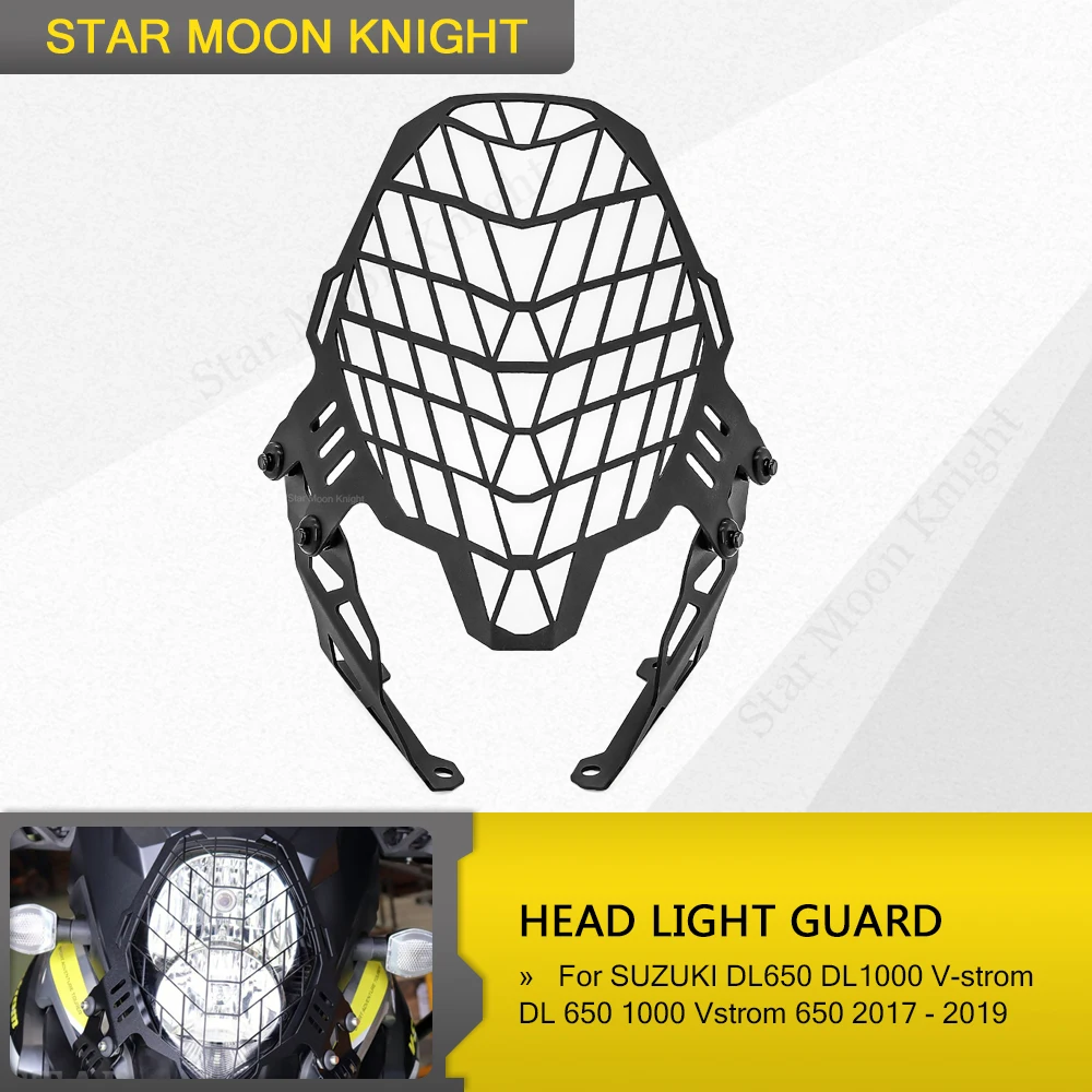 

For SUZUKI DL650 DL1000 V-strom DL 650 1000 Vstrom 650 2017-2020 Motorcycle Headlight Protector Grille Guard Cover Motor Parts