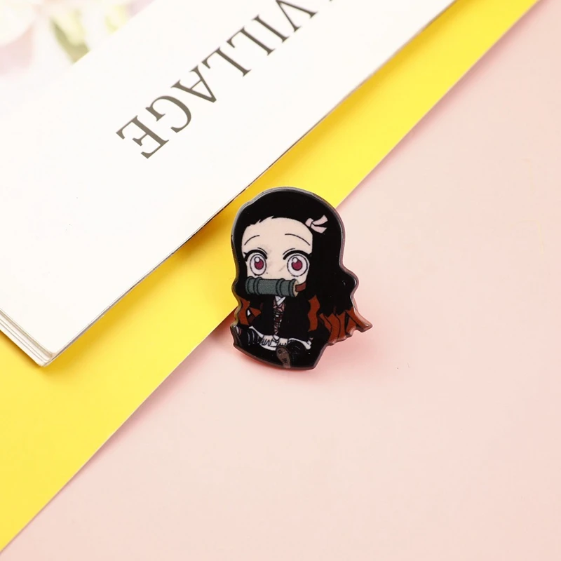 2021 Demon Slayer: Kimetsu No Yaiba Новое поступление японский значок аниме-броши на сумку
