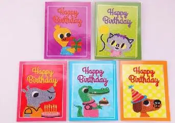 2-5pcs Горячая Diy алмазная живопись карты блестящие специальные наборы для вышивки рождественские поздравительные открытки Санта Клаус Счастливого Рождества - Цвет: 2-5pcs