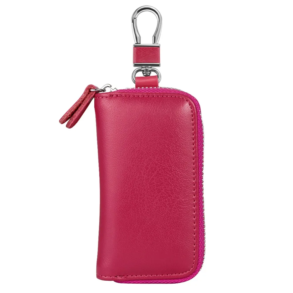 

Многофункциональный чехол для ключей из натуральной коровьей кожи для мужчин и женщин, водонепроницаемый брелок для ключей, 6 колец, автомо...