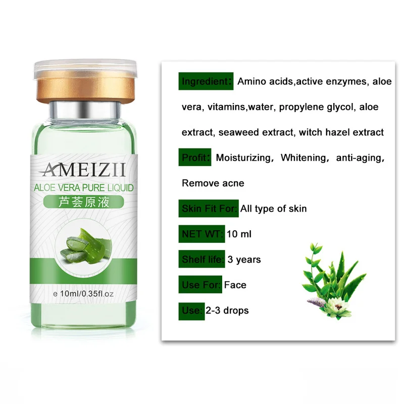 Шесть пептидов алоэ вера Чистый Коллаген белок гиалуроновая кислота против