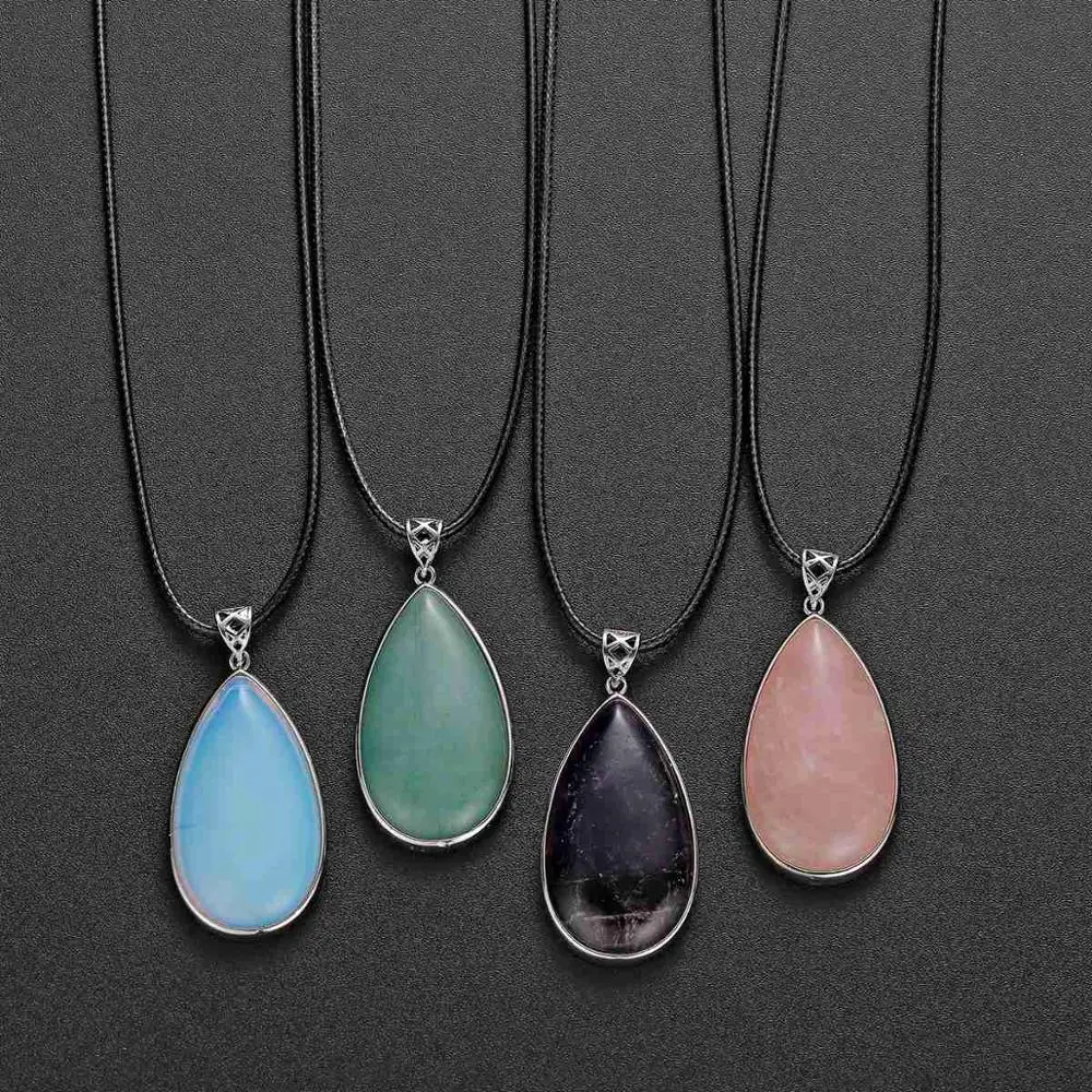 Кулон из нержавеющей стали ASHMITA кулон в виде капли воды камня для мужчин и