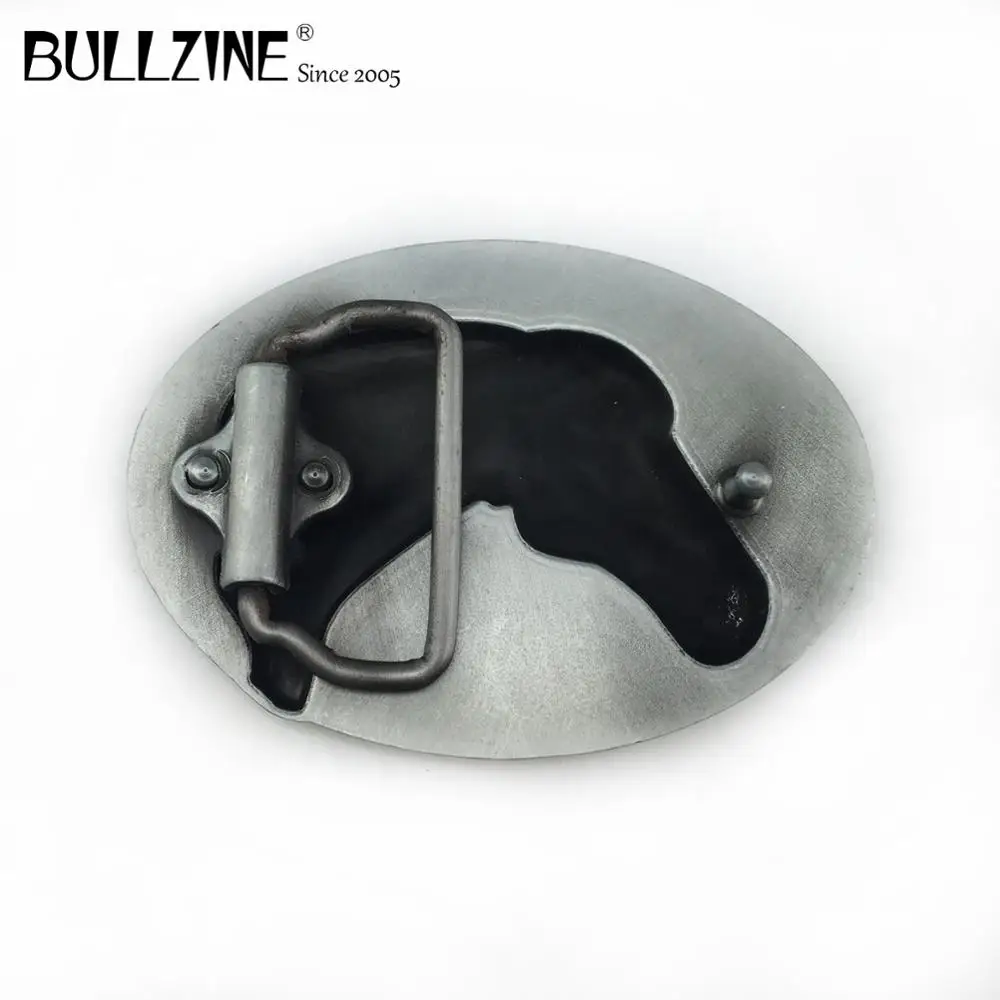 Bullzine оптовая продажа лошади пряжки ремня с оловянной отделкой FP 03190 подходит для