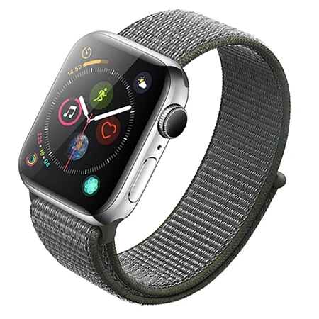 Нейлоновый ремешок для часов для Apple Watch Series 3 2 1 38 мм 42 мм мягкая дышащая Замена Спортивная петля для Iwatch Series 4 5 44 мм 40 мм - Цвет ремешка: color 19