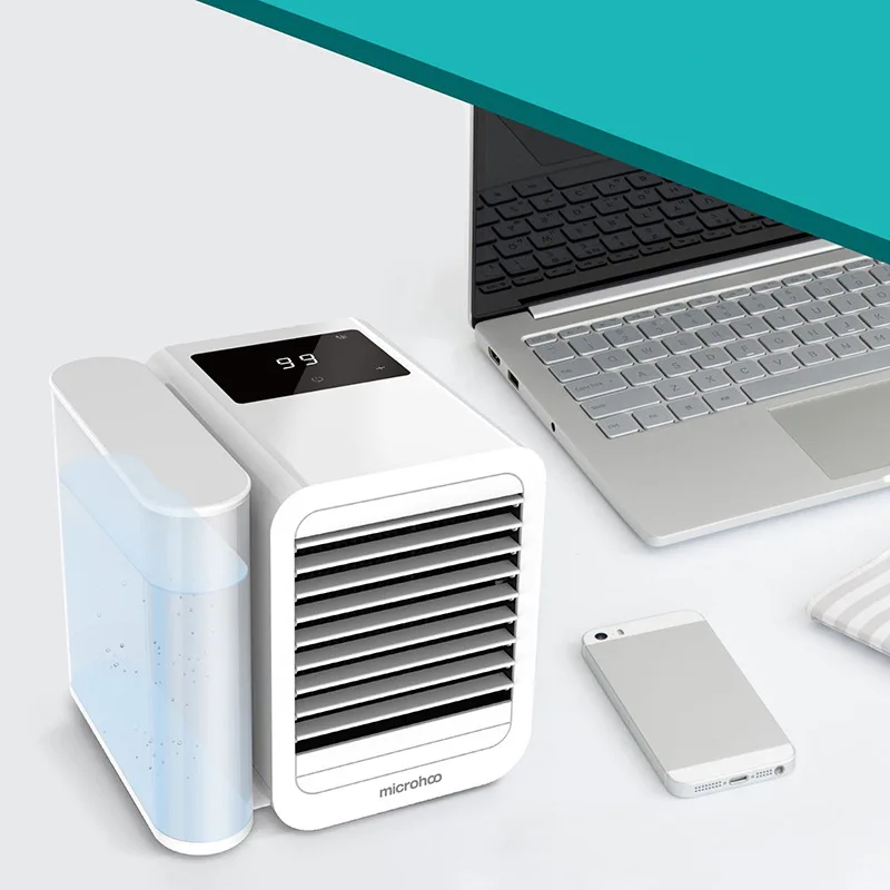للبيع المحمولة الهواء التبريد مروحة مكيف الهواء مصغرة الشخصية Ventilador التبريد الترطيب تنقية الصيف برودة مروحة