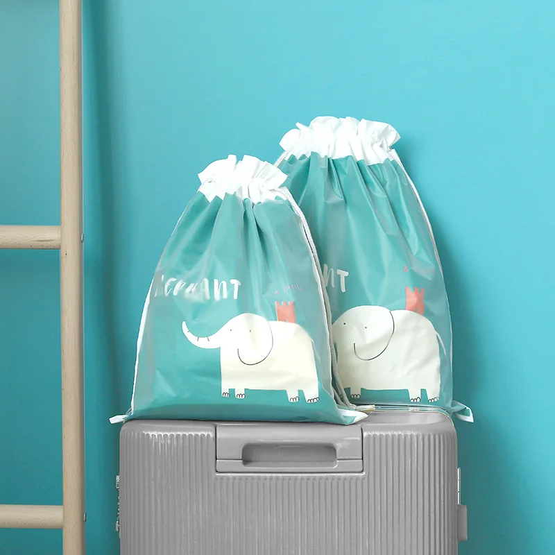 Двухслойная Водонепроницаемая классификационная косметическая сумка на шнурке