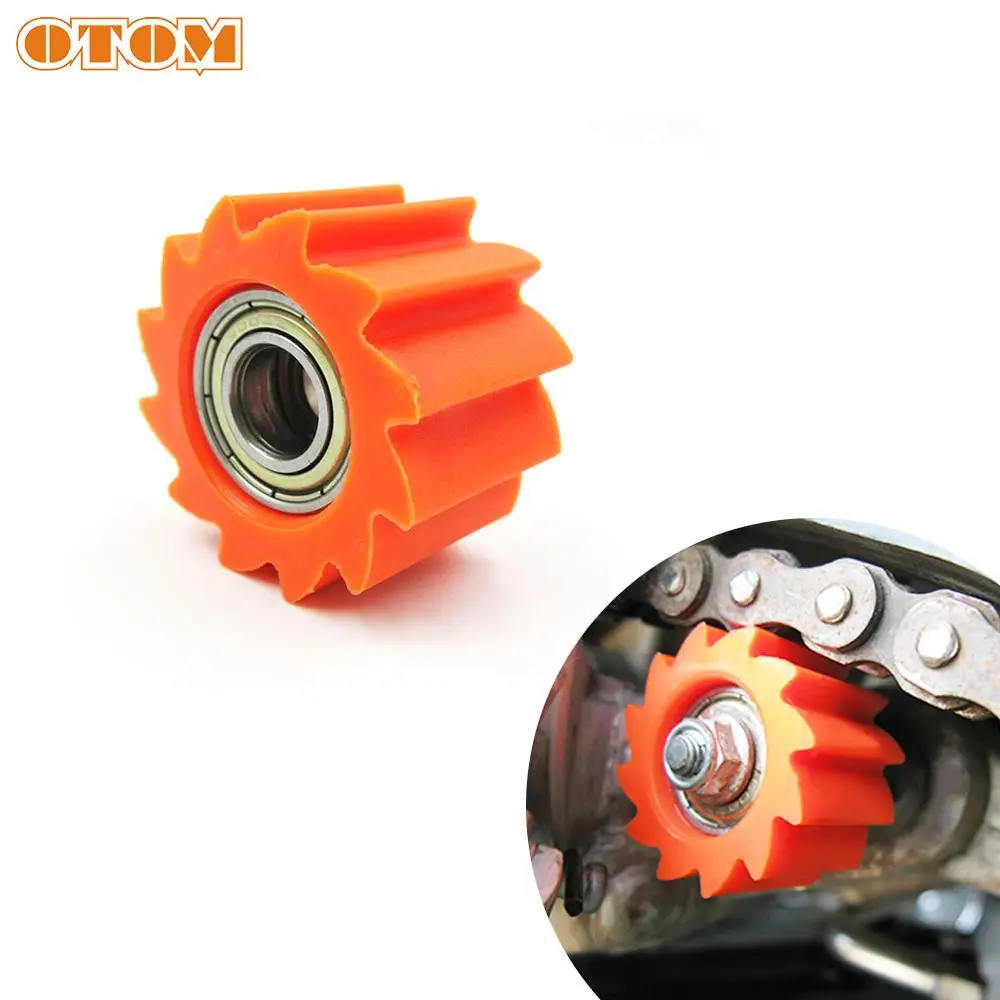 OTOM 2 шт. ролики цепи мотоцикла (зубчатые) Натяжной ролик направляющее колесо