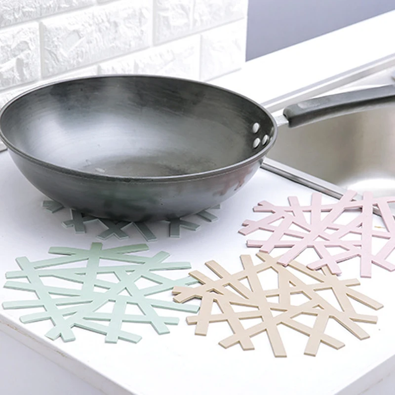 Креативный полый коврик для еды теплоизоляционный Рождественская