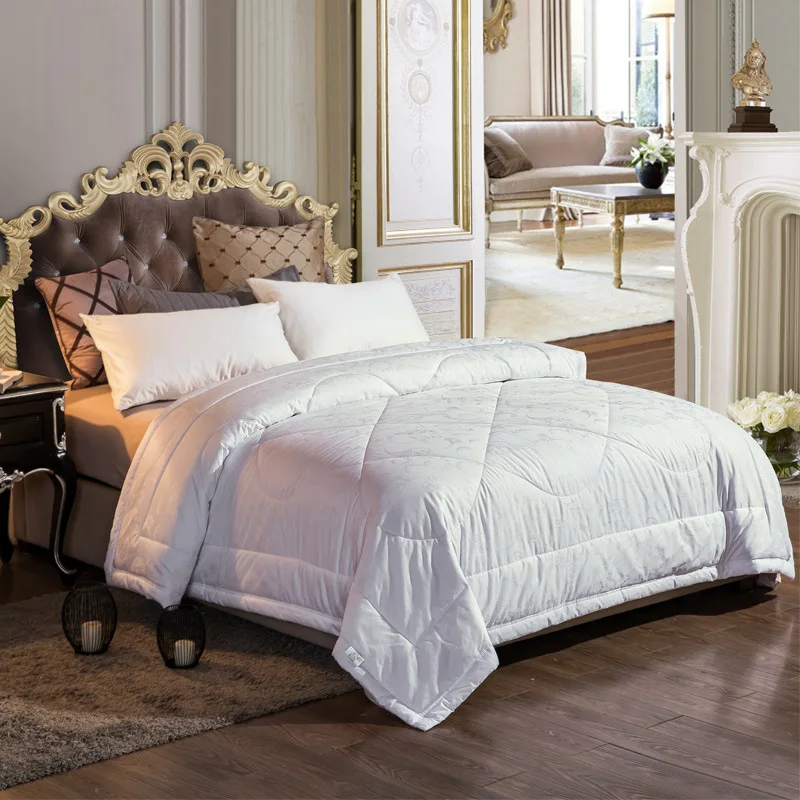 Роскошное 100% кашемировое стеганое одеяло всесезонный гипоаллергенный